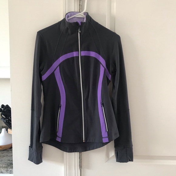 lululemon athletica Tops - Charcoal and Purple Lululemon Jacket